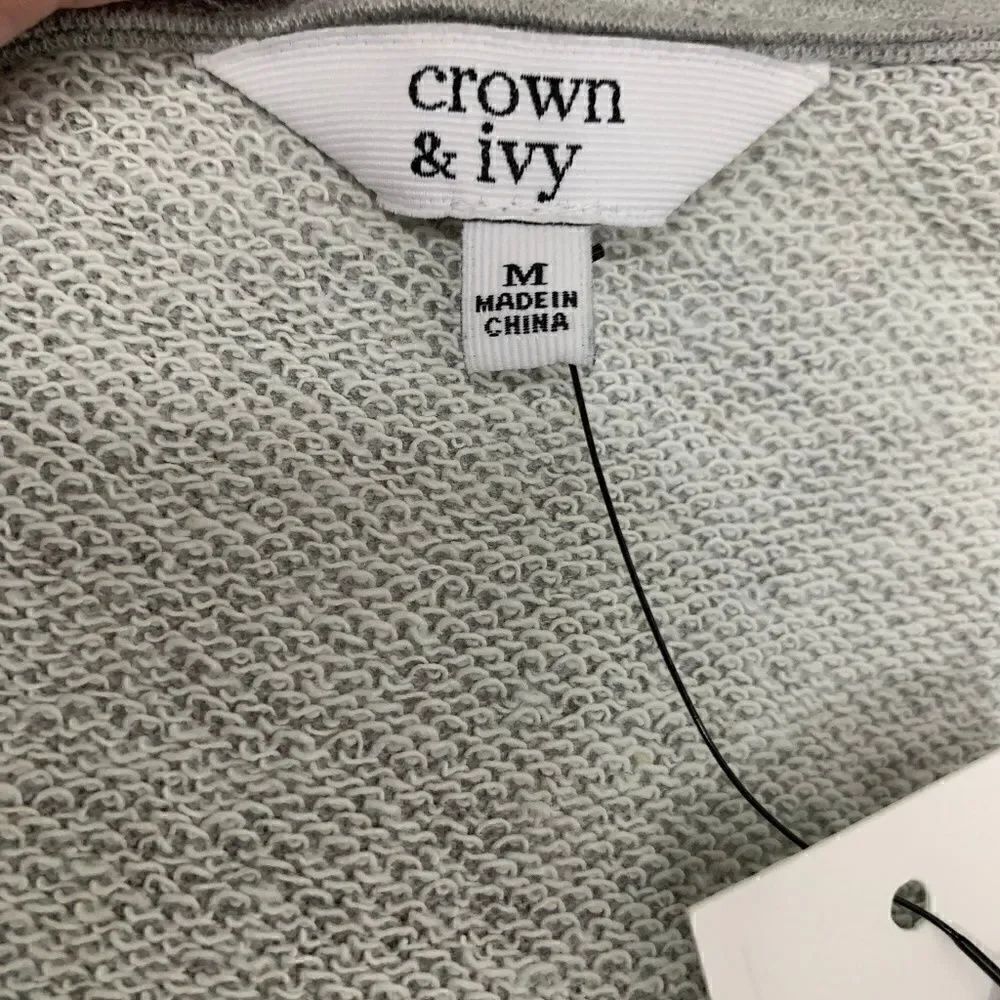 NWT Crown & Ivy Oversized Long Sleeve Top - Picture 5 of 5